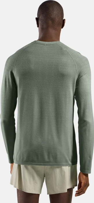 Odlo Essentials Seamless Laufshirt langarm shadow melange (Herren)