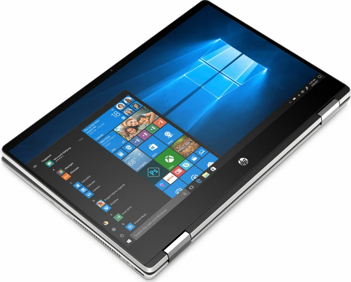 HP Pavilion x360 14-dh0222ng, Natural Silver/Ash Silver, Pentium Gold 5405U, 8GB RAM, 256GB SSD, DE
