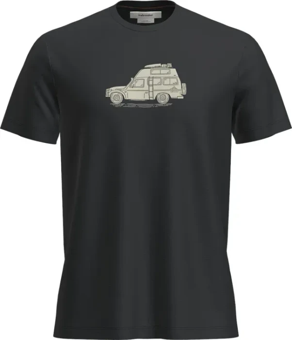 Icebreaker Merino 150 Tech Lite Funktionsshirt kurzarm schwarz (Herren)