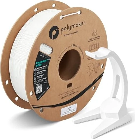 Polymaker PETG, weiß, Spule, 1.75mm, 1.00kg