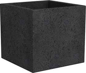 Scheurich C-Cube 240 Pflanzgefäß 38x38cm stony black
