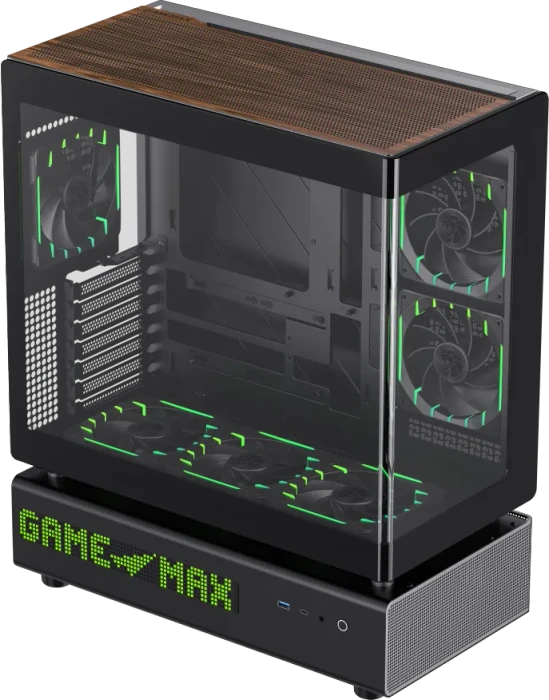 GameMax N90 Black, Glasfenster