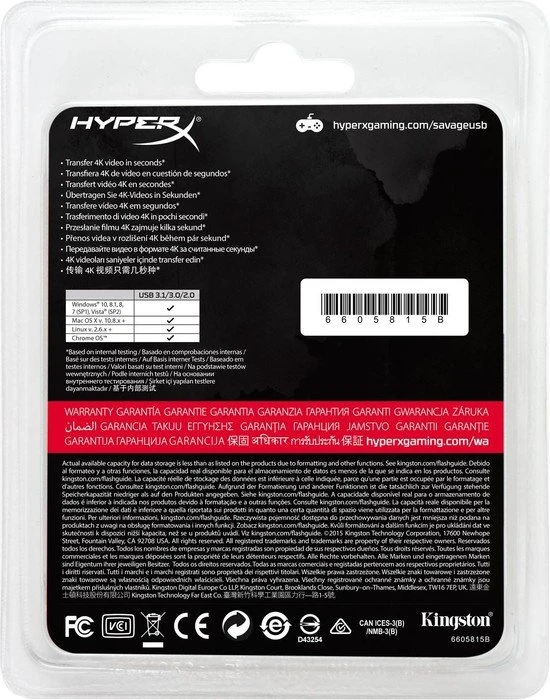 Kingston FURY Savage 128GB, USB-A, USB 3.2 Gen 1×1