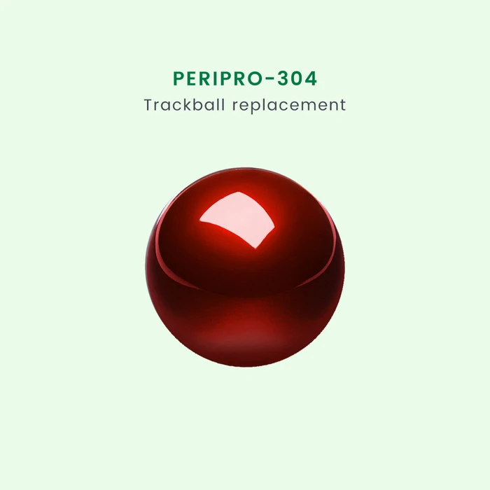 Perixx PERIPRO-304GLR 55mm für PERIBOARD-322/522, Ersatz-Trackball, rot