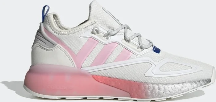adidas ZX 2K Boost crystal white/true pink/matte silver (Damen)