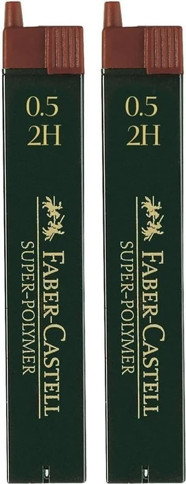 Faber-Castell Super-Polymer Druckbleistiftmine 2H 0.5mm graphit