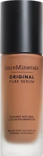 bareMinerals Pure Serum Radiant Natural Liquid Foundation Nr. 4.5 medium deep cool LSF20, 30ml