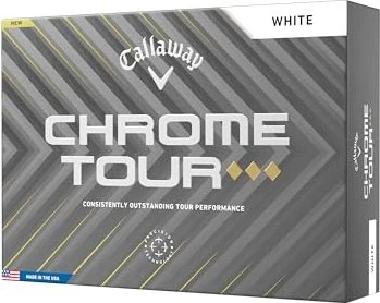 Callaway Chrome Tour Triple Diamond Golfbälle weiß, 12 Stück