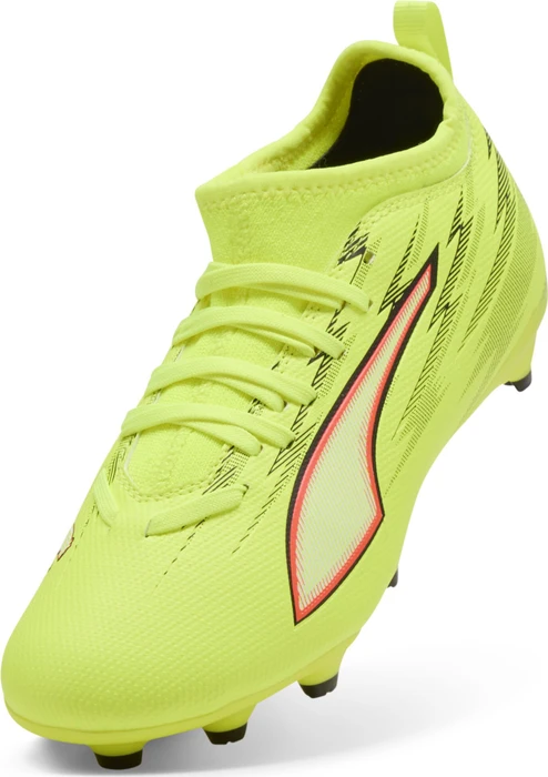 Puma Ultra 6 Match FG/AG yellow alert/puma black/glowing red/lime squeeze (Junior)