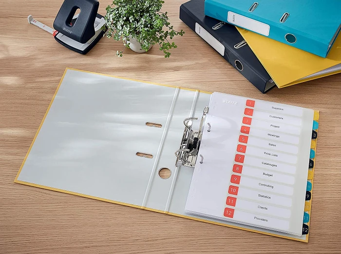 Leitz Qualitäts Ordner 2-Ring 180° Cosy Soft-Touch, 50mm, A4, gelb