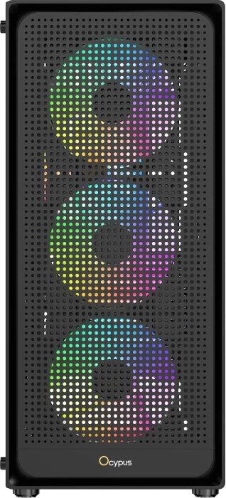 Ocypus Gamma C50 ARGB, schwarz, Glasfenster