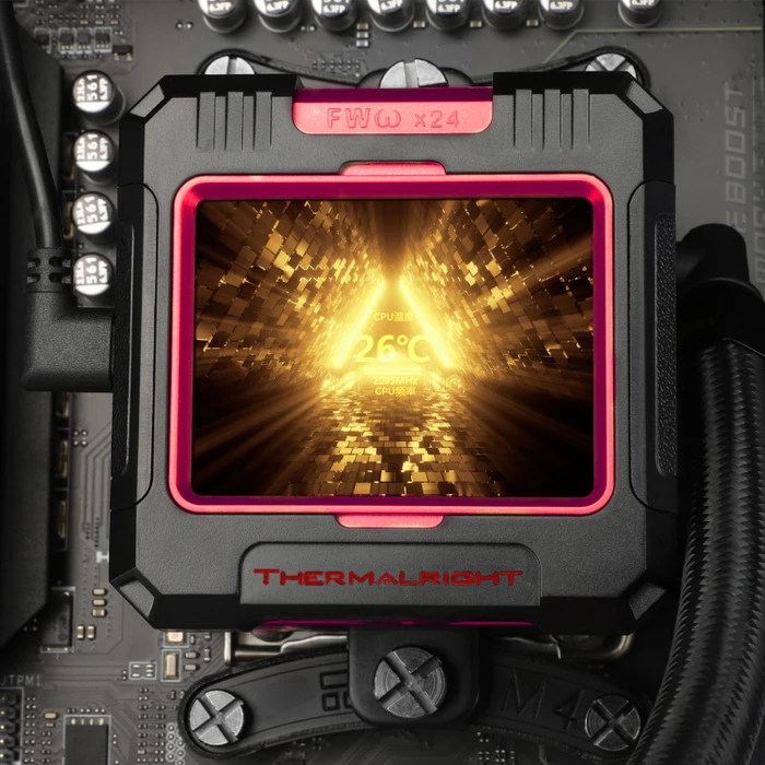 Thermalright Frozen Warframe 360 SE ARGB Black V2, schwarz