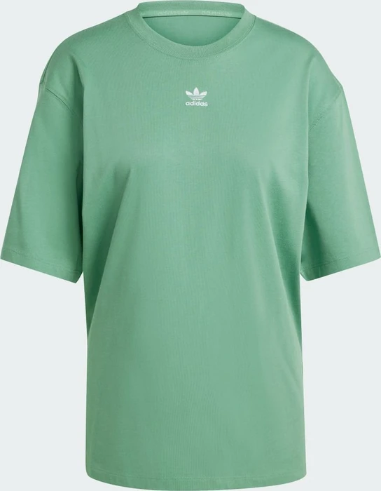 adidas Essentials Boyfriend T-Shirt kurzarm preloved green (Damen)