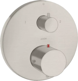Hansgrohe Axor Starck Thermostat Unterputz mit Ab- und Umstellventil edelstahloptik