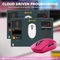 Attack Shark G3Pro Tri-mode Wireless Gaming Mouse mit Ladestation, Berry Red, USB/Bluetooth Vorschaubild