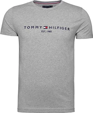 Tommy Hilfiger Logo T-Shirt kurzarm cloud heather (Herren)