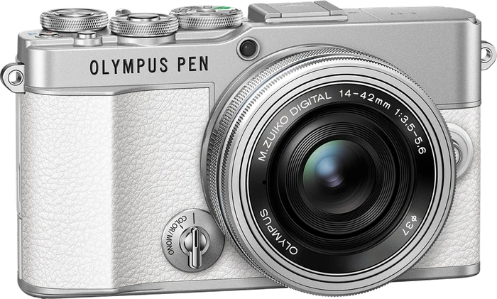 Olympus PEN E-P7 weiß mit Objektiv M.Zuiko digital ED 14-42mm 3.5-5.6 EZ
