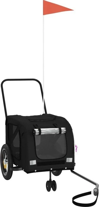 vidaXL Hunde 122x52cm Fahrradanhänger