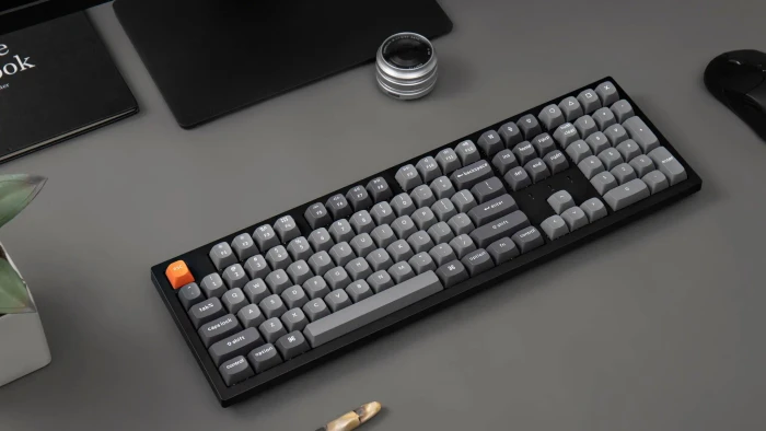Keychron K10 Max, schwarz/grau, LEDs RGB, Keychron Super RED, USB/Bluetooth, US