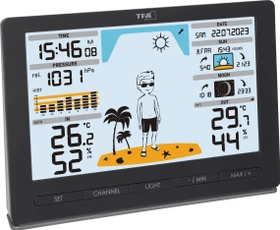 TFA Dostmann Meteo Jack Funkwetterstation schwarz, digital
