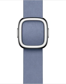 Apple Feingewebe Armband mit moderner Schließe Medium für Apple Watch 41mm lavendelblau