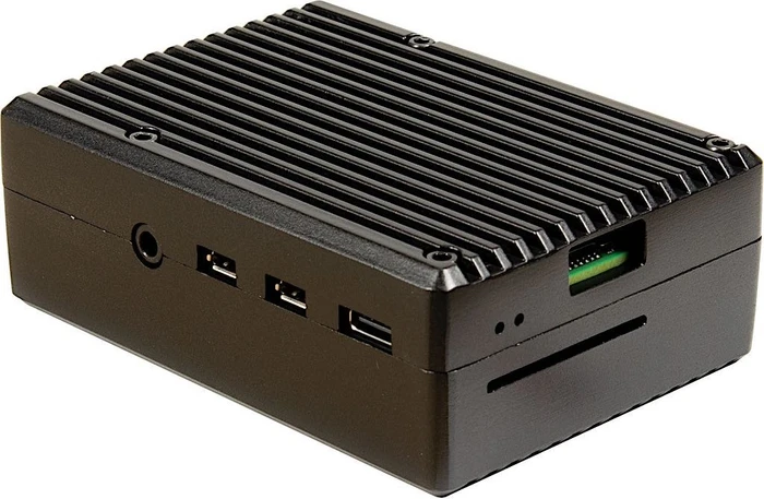 Inter-Tech ODS-716 für Raspberry Pi 4B Case für Raspberry Pi 4 Modell B, schwarz