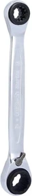 KS Tools GEARplus 4in1 Doppelringratschenschlüssel, 10/13/17/19x190mm