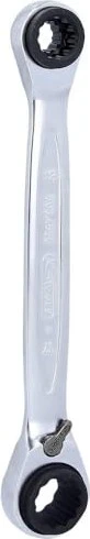 KS Tools GEARplus 4in1 Doppelringratschenschlüssel, 10/13/17/19x190mm