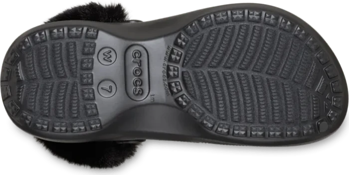 Crocs Classic Platform Fuzz Lined schwarz (Damen)