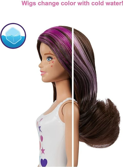 Mattel Barbie - Color Reveal Tag-Nacht Puppe mit 25 Überraschungen