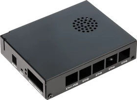 MikroTik RouterBOARD Aluminiumgehäuse für RB450, RB850, schwarz