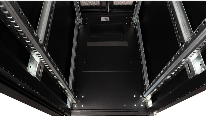Roline / Secomp Pro Serie 19" Serverschrank 42HE, montiert, Gitternetztür, IP20, RAL 9005, 1000mm tief