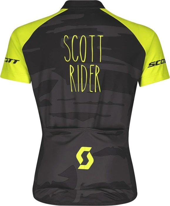 Scott RC Team Trikot kurzarm black/sulphur yellow (Junior)