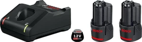 Bosch Professional Starterset 12V, 2.0Ah, Li-Ionen, 2 Akkus [4.0Ah] [48Wh]