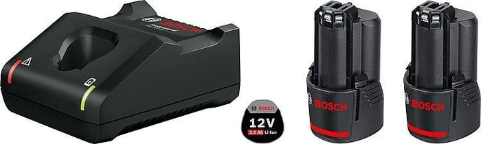 Bosch Professional Starterset 12V, 2.0Ah, Li-Ionen, 2 Akkus [4.0Ah] [48Wh]