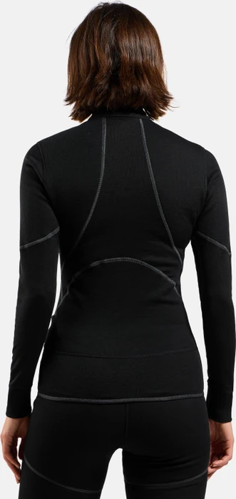 Odlo Active X-Warm Baselayer Half Zip Funktionsshirt langarm schwarz (Damen)