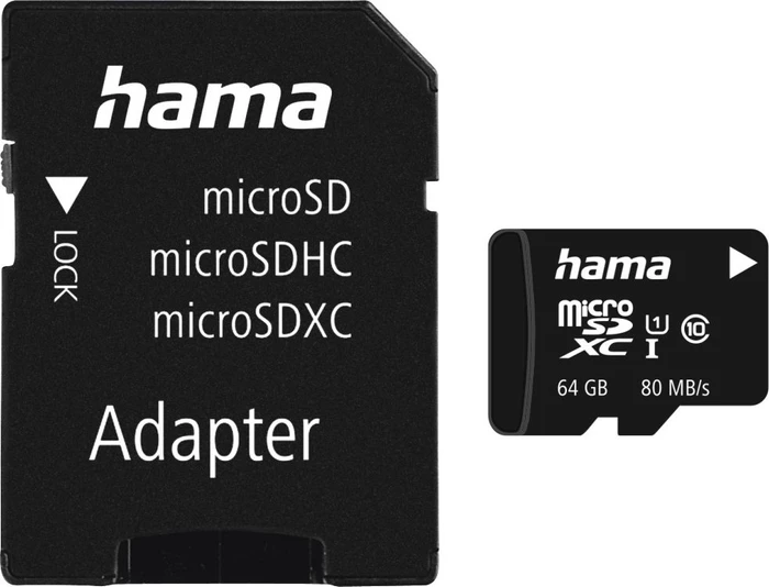 Hama R80 64GB Kit, UHS-I, Class 10