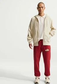 Nike Club Fleece FZ Hoodie light khaki/white (Herren)