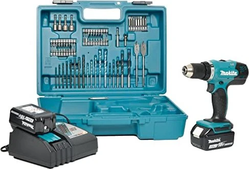 Makita DHP453RFX4 Akku-Schlagbohrschrauber inkl. Koffer + 2 Akkus 3.0Ah + Zubehör