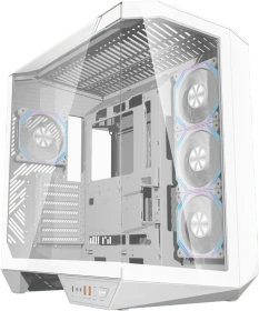 DarkFlash DY470 Ice White, inkl. 4x Lüfter, Glasfenster