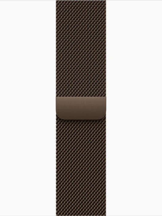 Apple Watch Series 12 (GPS) 42mm Aluminium dunkelbronze mit Milanaise-Armband dunkelbronze