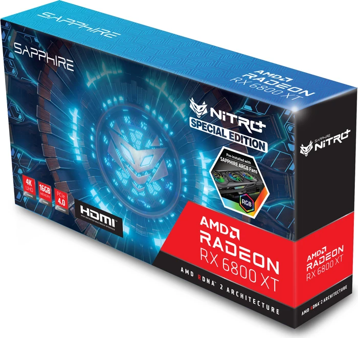 Sapphire Nitro+ Radeon RX 6800 XT SE, 16GB GDDR6, HDMI, USB-C, 2x DP, lite retail