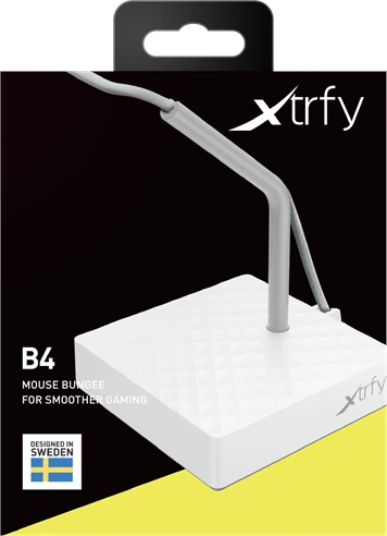 Xtrfy B4 Mouse Bungee, Mauskabelhalterung, grau/weiß