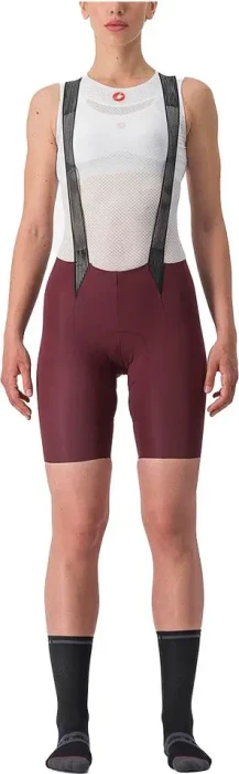 Castelli Free Aero RC Bibtight Fahrradhose lang deep bordeaux (Damen)