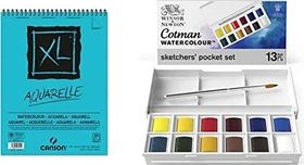 Winsor & Newton Aquarellfarben-Set Sketchers Pocket Box, 12 Farben