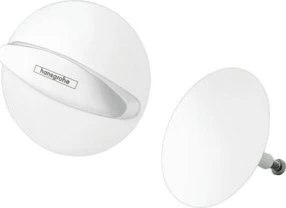 Hansgrohe Flexaplus Abdeckung für Ab- & Überlaufgarnituren, Kunststoff weiß matt