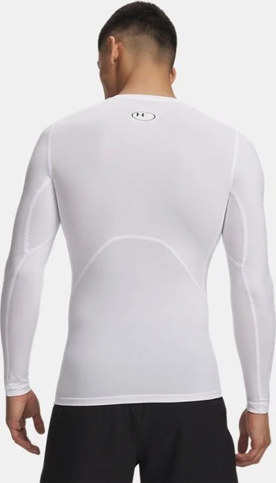 Under Armour HeatGear Armour Funktionsshirt langarm weiß/schwarz (Herren)