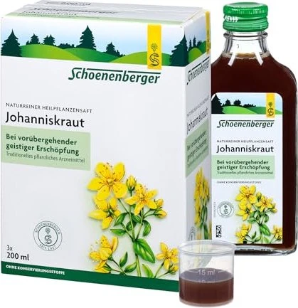 Salus Schoenenberger Johanniskraut Heilpflanzensaft, 600ml (3x 200ml)