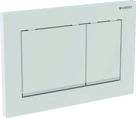 Geberit Omega30 Betätigungsplatte mattverchromt/glanzverchromt/mattverchromt
