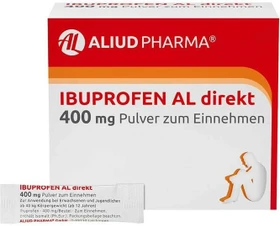 Aliud Ibuprofen AL direkt 400mg Pulver Portionsbeutel, 20 Stück